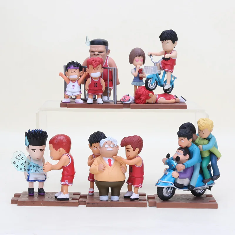 7-10cm Anime Cartoon Slam Dunk Sakuragi Hanamichi Rukawa Kaede PVC Action Figures Collectible Brinquedos Model Toys
7-10cm Anime Cartoon Slam Dunk Sakuragi Hanamichi Rukawa Kaede PVC Action Figures Collectible Brinquedos Model Toys