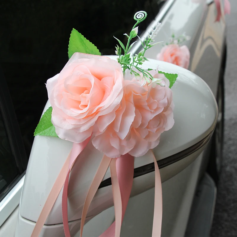 Wedding car decoration flower door handle and rearview mirror arrangement supplies decorative artificial flowers
Wedding car decoration flower door handle and rearview mirror arrangement supplies decorative artificial flowers
