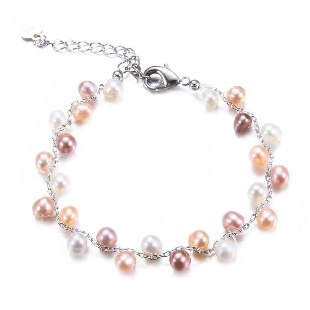 SEVEN GIRL5-6mm Freshwater Pearl Bracelet for Women Gift Adjustable Multi pearl Bangles charm Bracelet Jewelry
SEVEN GIRL5-6mm Freshwater Pearl Bracelet for Women Gift Adjustable Multi pearl Bangles charm Bracelet Jewelry