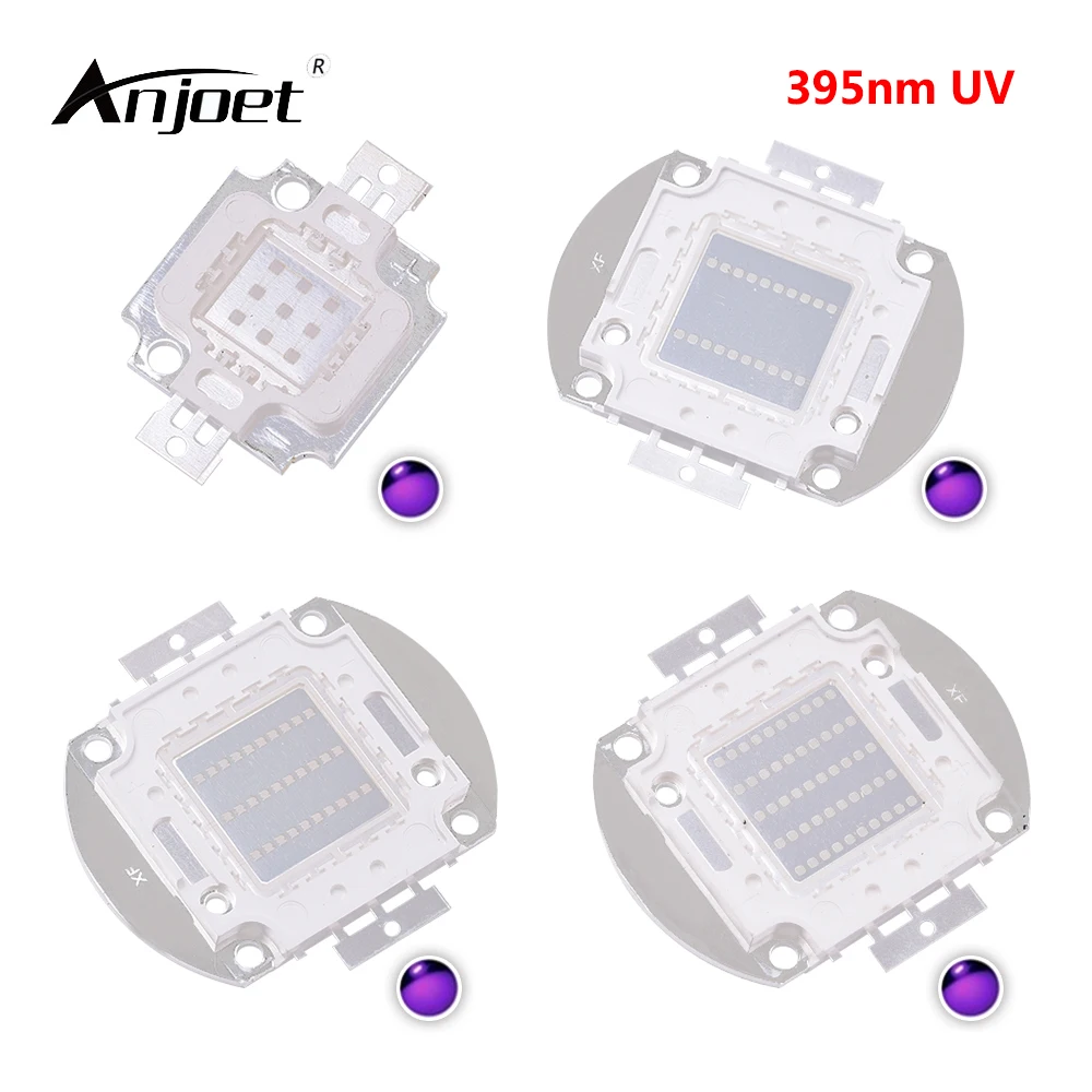 ANJOET 10W 20W 30W 50W Lamps High Powe UV Purple LED integrated chips 395Nm High Power COB Ultraviolet Lights
ANJOET 10W 20W 30W 50W Lamps High Powe UV Purple LED integrated chips 395Nm High Power COB Ultraviolet Lights