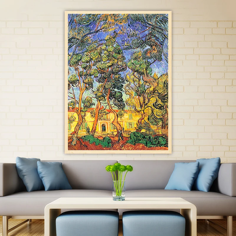 Van Gogh trees in front of the entrance to the asylum diy painting by numbers art paint decorative landscape adult hand drawing
Van Gogh trees in front of the entrance to the asylum diy painting by numbers art paint decorative landscape adult hand drawing