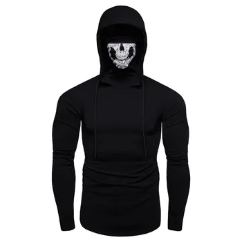 men hooded sweatshirts Mask Skull Pure Color Pullover Long Sleeve Hooded Sweatshirt Tops Street style men clothes sudaderas
men hooded sweatshirts Mask Skull Pure Color Pullover Long Sleeve Hooded Sweatshirt Tops Street style men clothes sudaderas