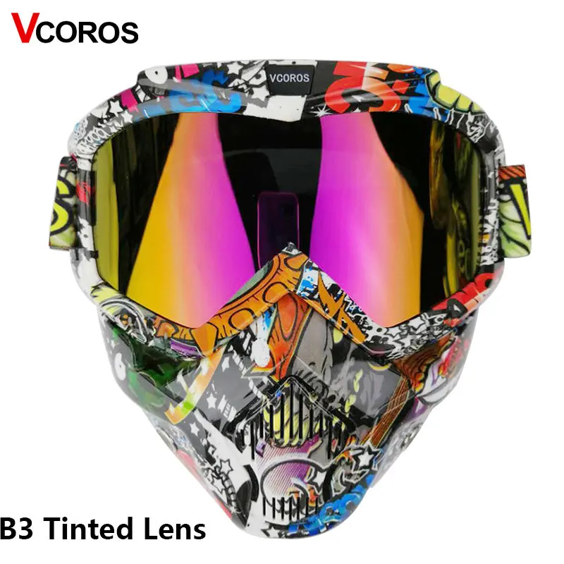 VCOROS motorcycle helmet mask modular mask for open face retro vintage helmets detachable googgles with windproof mask
VCOROS motorcycle helmet mask modular mask for open face retro vintage helmets detachable googgles with windproof mask