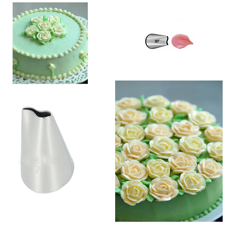 BH010 Nozzle Rose decorating cake tips sugar glaze peaceful nozzle stainless steel baking baking pastry tools
BH010 Nozzle Rose decorating cake tips sugar glaze peaceful nozzle stainless steel baking baking pastry tools