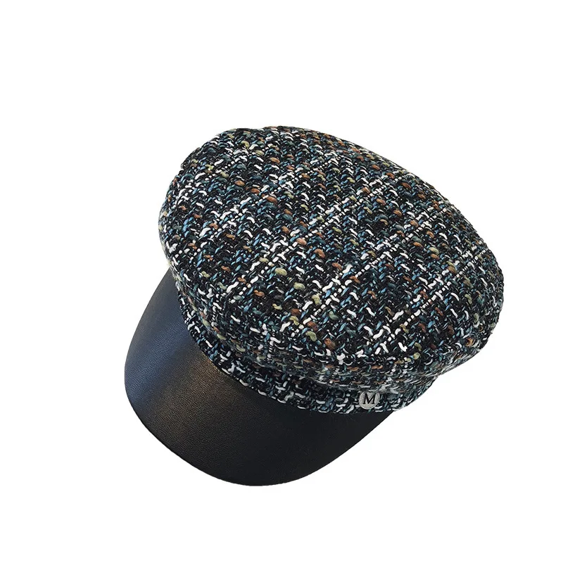 Cap tweed leather navy hat autumn and winter hat ladies Europe and America outdoor wild octagonal cap
Cap tweed leather navy hat autumn and winter hat ladies Europe and America outdoor wild octagonal cap