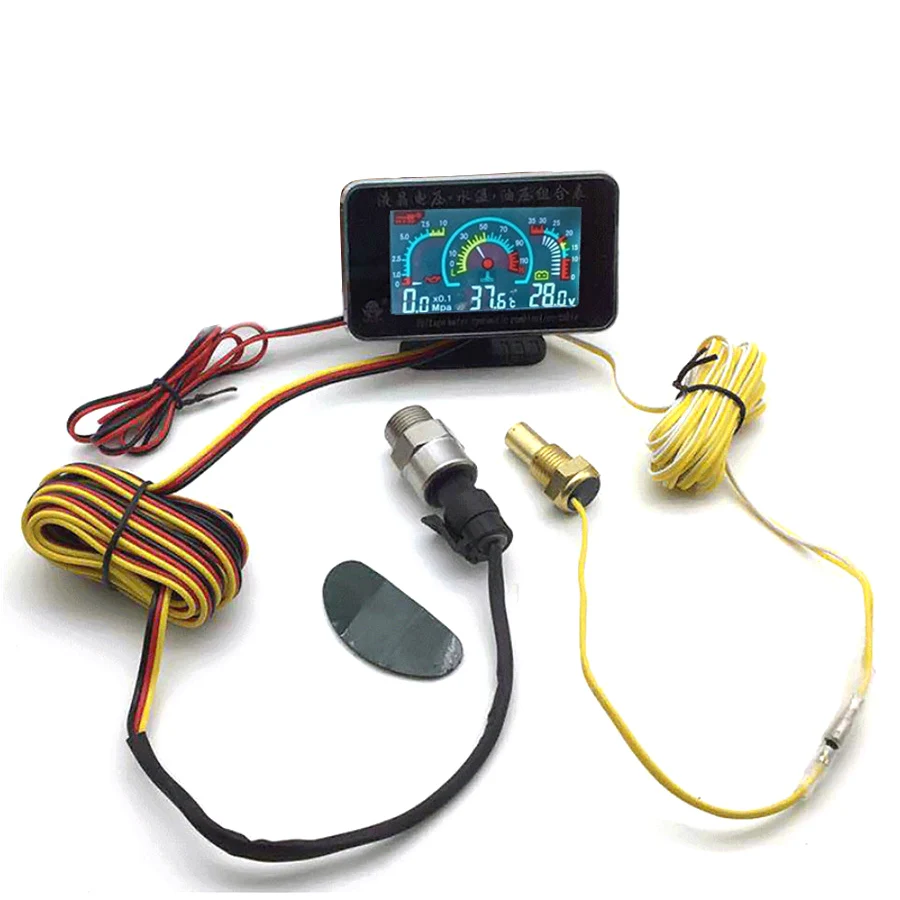 Universal car 3 IN 1 LCD 12v/24v Truck Car Oil Pressure Voltage Water Temperature combination table With Sensors 
Universal car 3 IN 1 LCD 12v/24v Truck Car Oil Pressure Voltage Water Temperature combination table With Sensors