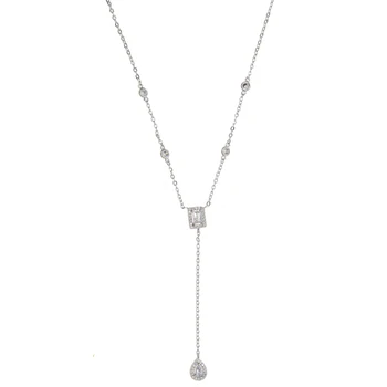 2018 fashion wedding engagement long necklace for women Y lariat square water drop cz charm station fashion collar chain jewelry
2018 fashion wedding engagement long necklace for women Y lariat square water drop cz charm station fashion collar chain jewelry