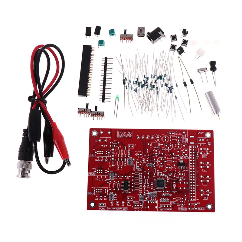Fully Assembled DSO138 Open Source 2.4" TFT Digital Oscilloscope (1Msps) With FREE Probe
Fully Assembled DSO138 Open Source 2.4" TFT Digital Oscilloscope (1Msps) With FREE Probe