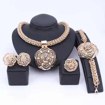 Nigerian Wedding Woman Accessories Jewelry set Wholesale Big Statement Brand Jewelry set Dubai Gold Color Jewelry Set
Nigerian Wedding Woman Accessories Jewelry set Wholesale Big Statement Brand Jewelry set Dubai Gold Color Jewelry Set