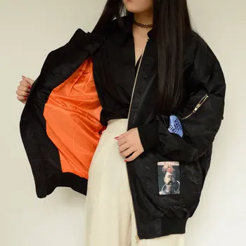 Spring jacket autumn coats long sleeve patch design fashion slim novelty polyester women bomber jacket
Spring jacket autumn coats long sleeve patch design fashion slim novelty polyester women bomber jacket