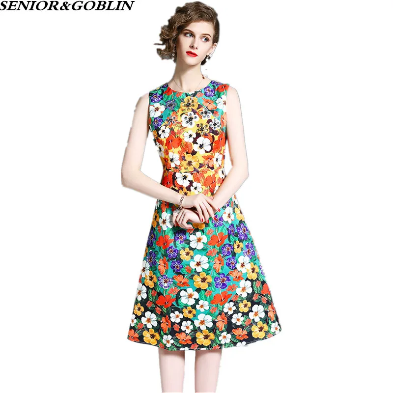 2019 High Quality New European Style Summer Runway Jacquard Print Dress Women Retro Casual Robe Femme Vintage Party Dressses
2019 High Quality New European Style Summer Runway Jacquard Print Dress Women Retro Casual Robe Femme Vintage Party Dressses