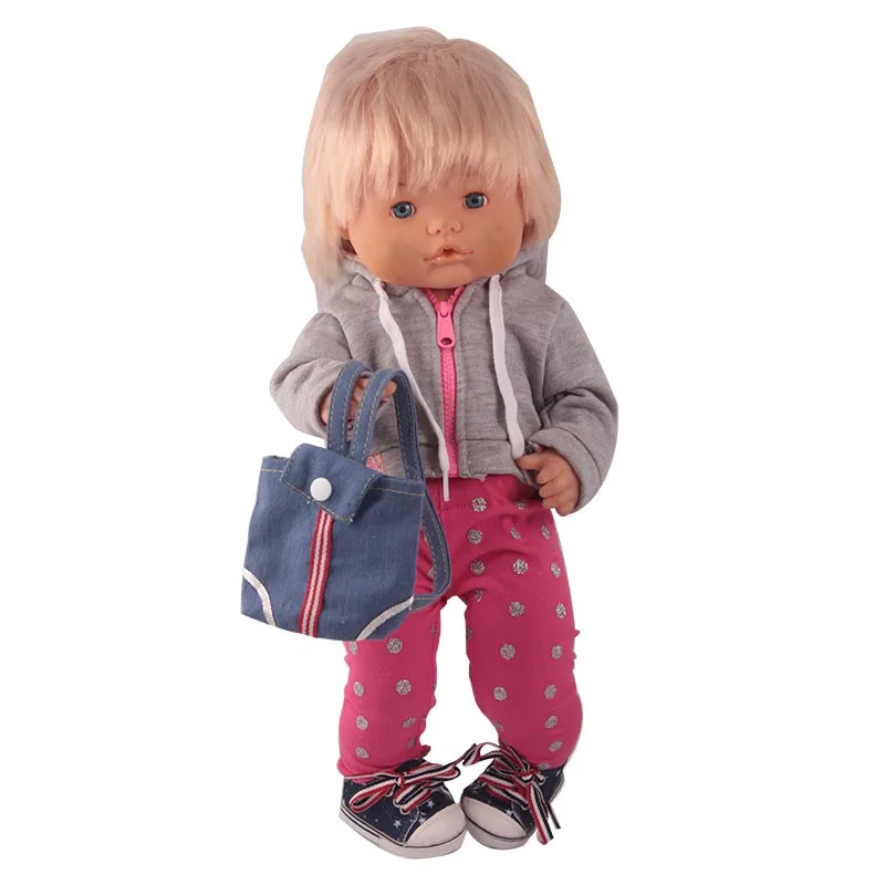 Clothes For Dolls Fit 41cm Nenuco Doll Nenuco y su Hermanita sportsuit/shoses/jean backpack Outfits for 16 inch doll best gift
Clothes For Dolls Fit 41cm Nenuco Doll Nenuco y su Hermanita sportsuit/shoses/jean backpack Outfits for 16 inch doll best gift