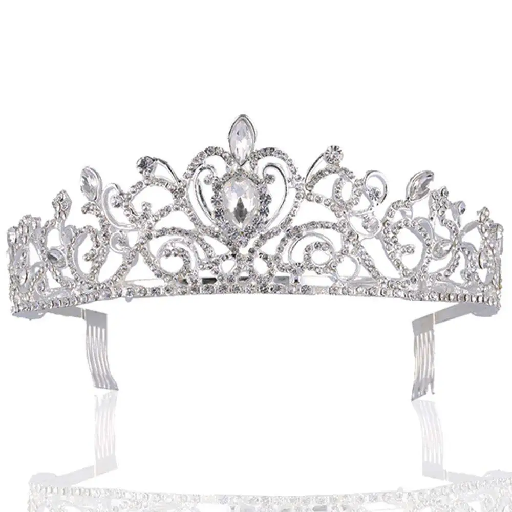 Women Tiara with Comb - Gorgeous Crystal Crown for Bridal Princess Girls in Wedding Birthday Pageant (Silver)
Women Tiara with Comb - Gorgeous Crystal Crown for Bridal Princess Girls in Wedding Birthday Pageant (Silver)