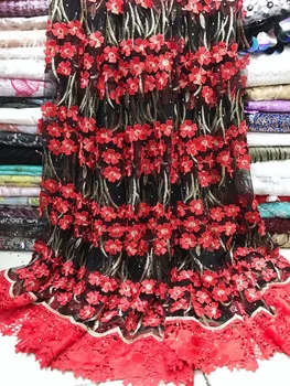 2019 High Quality Lace Fabric Apliques Bridal Lace, Latest French Lace Fabric In Red Black, 3D Flower Lace Wedding Dresses
2019 High Quality Lace Fabric Apliques Bridal Lace, Latest French Lace Fabric In Red Black, 3D Flower Lace Wedding Dresses