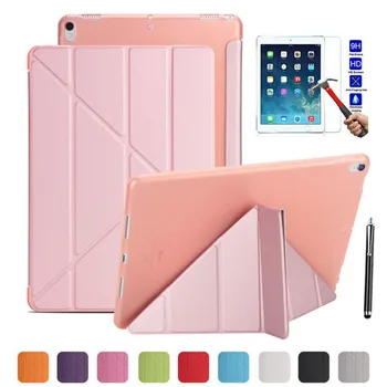 XSKEMP For Apple New iPad 2018 9.7 Smart Cover with Silicone TPU Soft Back Multi-Fold Stand Tablets Case Shell + Tempered Glass
XSKEMP For Apple New iPad 2018 9.7 Smart Cover with Silicone TPU Soft Back Multi-Fold Stand Tablets Case Shell + Tempered Glass