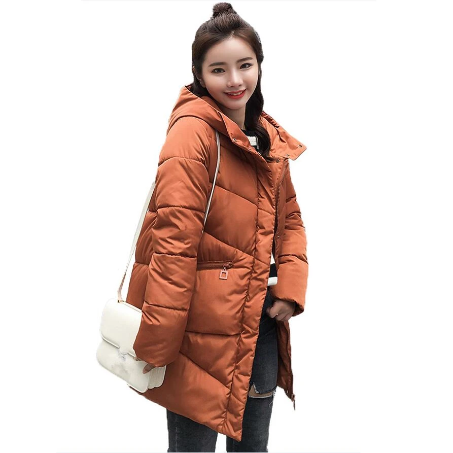 Women Winter Jacket 2019 Fashion Thicken Cotton Padded Long Coat Women Korean Hood Parkas Female Outerwear Casaco Feminino
Women Winter Jacket 2019 Fashion Thicken Cotton Padded Long Coat Women Korean Hood Parkas Female Outerwear Casaco Feminino