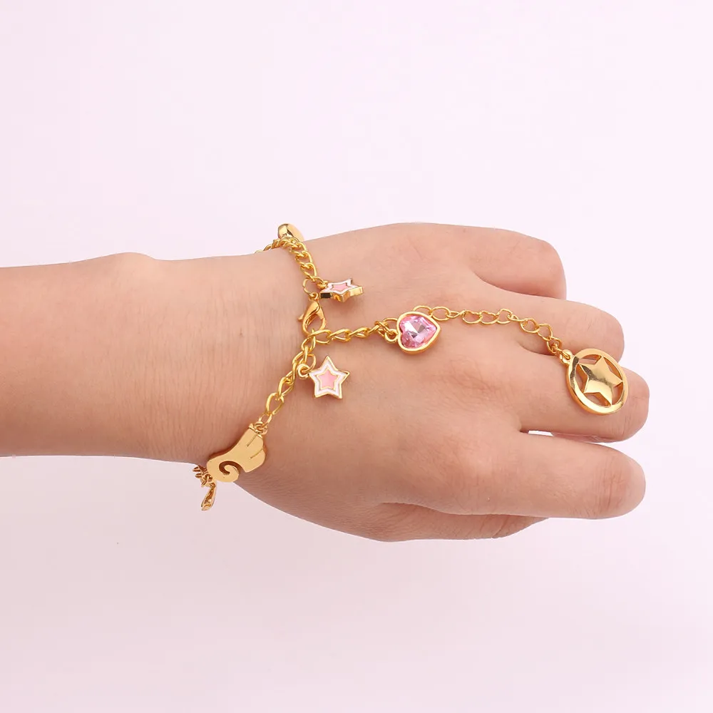 cute Anime cartoon women bracelets jewelry accessories cute Card Captor cherry heart caystal link chain bracelet charm bangles
cute Anime cartoon women bracelets jewelry accessories cute Card Captor cherry heart caystal link chain bracelet charm bangles
