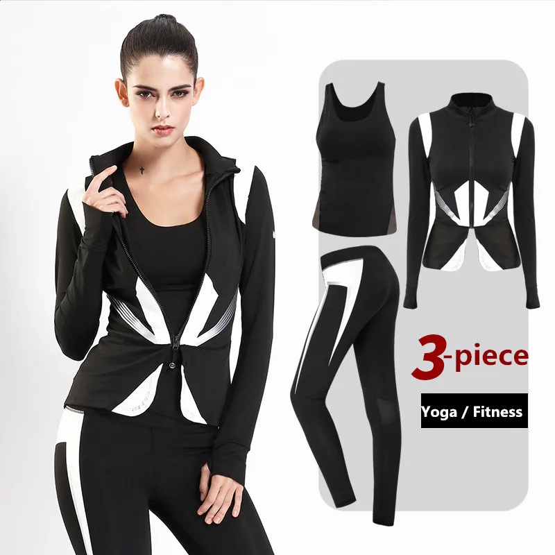 3 Pieces Suit Women Yoga Sets Workout Sportswear Yoga Pants Fitness Suits Running Training Quick Dry Slim Fit Gym Wear
3 Pieces Suit Women Yoga Sets Workout Sportswear Yoga Pants Fitness Suits Running Training Quick Dry Slim Fit Gym Wear