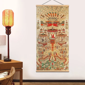 Elysium Wall Art Avalokitesvara Bodhisattva Thangka Buddhism with Scroll Painting Traditional Realistic Canvas Prints Home Decor
Elysium Wall Art Avalokitesvara Bodhisattva Thangka Buddhism with Scroll Painting Traditional Realistic Canvas Prints Home Decor