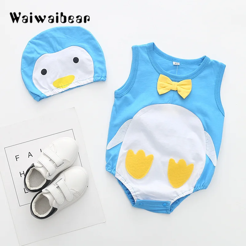Waiwaibear Baby Rompers Summer Sleeveless Newborn Baby Clothes Cotton Baby Jumpsuits +Hats 2PCS Baby Clothes For Boys And Girls
Waiwaibear Baby Rompers Summer Sleeveless Newborn Baby Clothes Cotton Baby Jumpsuits +Hats 2PCS Baby Clothes For Boys And Girls