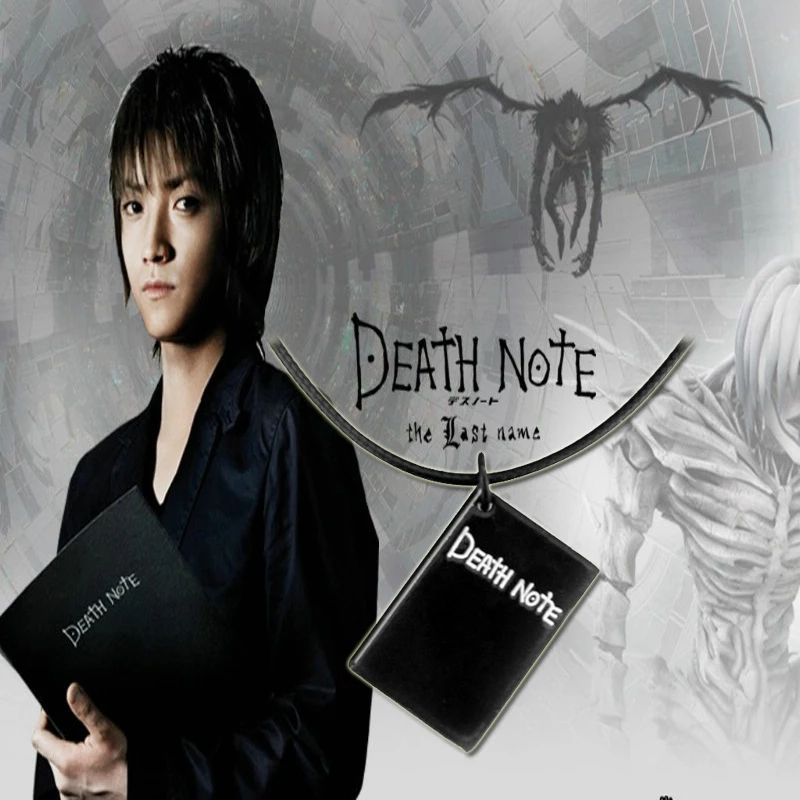 Hot Anime Death Note black Book Shape Pendant&necklace with Black Leather Cosplay Jewelry New Fashion Jewelry Wholesale Price
Hot Anime Death Note black Book Shape Pendant&necklace with Black Leather Cosplay Jewelry New Fashion Jewelry Wholesale Price