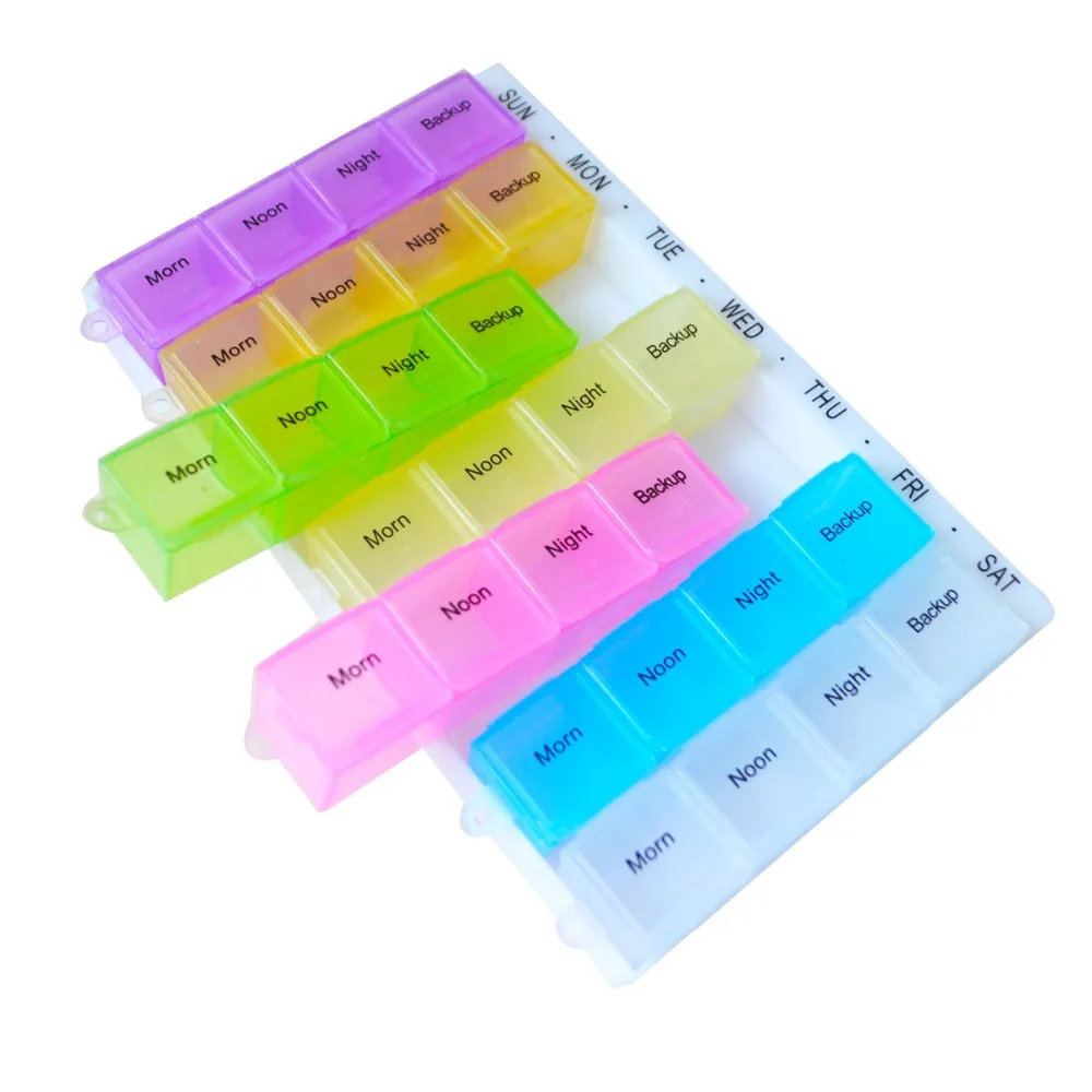 3Pcs/Pack 7 Day Weekly 28 Compartments Pill Medicine Storage Table Holder Pill Cases Splitters Organizer Container Colorful
3Pcs/Pack 7 Day Weekly 28 Compartments Pill Medicine Storage Table Holder Pill Cases Splitters Organizer Container Colorful