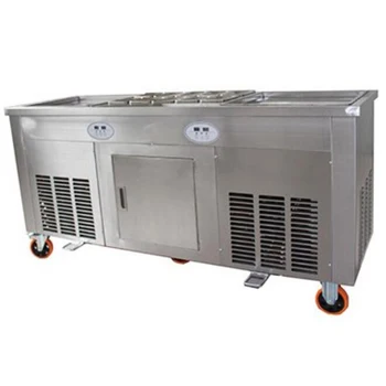 High efficiency double square pans yogurt fry ice pan roll machine with R410A environmental refrigerant
High efficiency double square pans yogurt fry ice pan roll machine with R410A environmental refrigerant