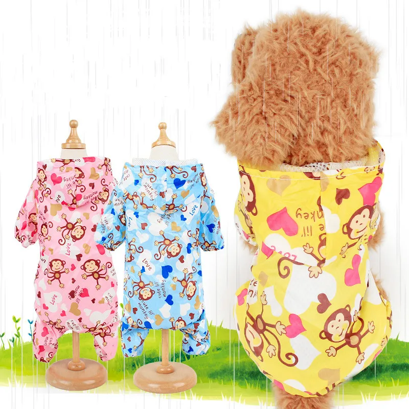 Dog Raincoat Dog Clothes Waterproof Coat Breathable Cute Cartoon Monkey Printed for Puppy Teddy Pet Cat Small Dog
Dog Raincoat Dog Clothes Waterproof Coat Breathable Cute Cartoon Monkey Printed for Puppy Teddy Pet Cat Small Dog