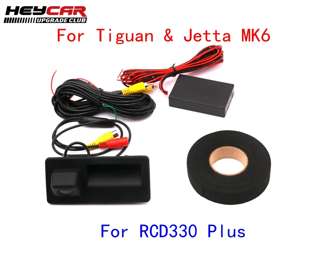 Фото Для VW Tiguan Jetta MK6 RCD330 Plus MIB радиоприемник Carplay Rcd330 + AV ручка багажника задняя камера