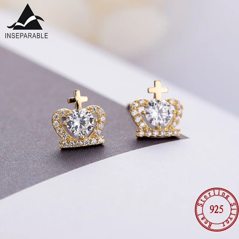 Lovely 100% 925 Solid Real Sterling Silver Jewelry Stud Earrings For Women Friend Girl Lady Fashion classic Crown earrings
Lovely 100% 925 Solid Real Sterling Silver Jewelry Stud Earrings For Women Friend Girl Lady Fashion classic Crown earrings