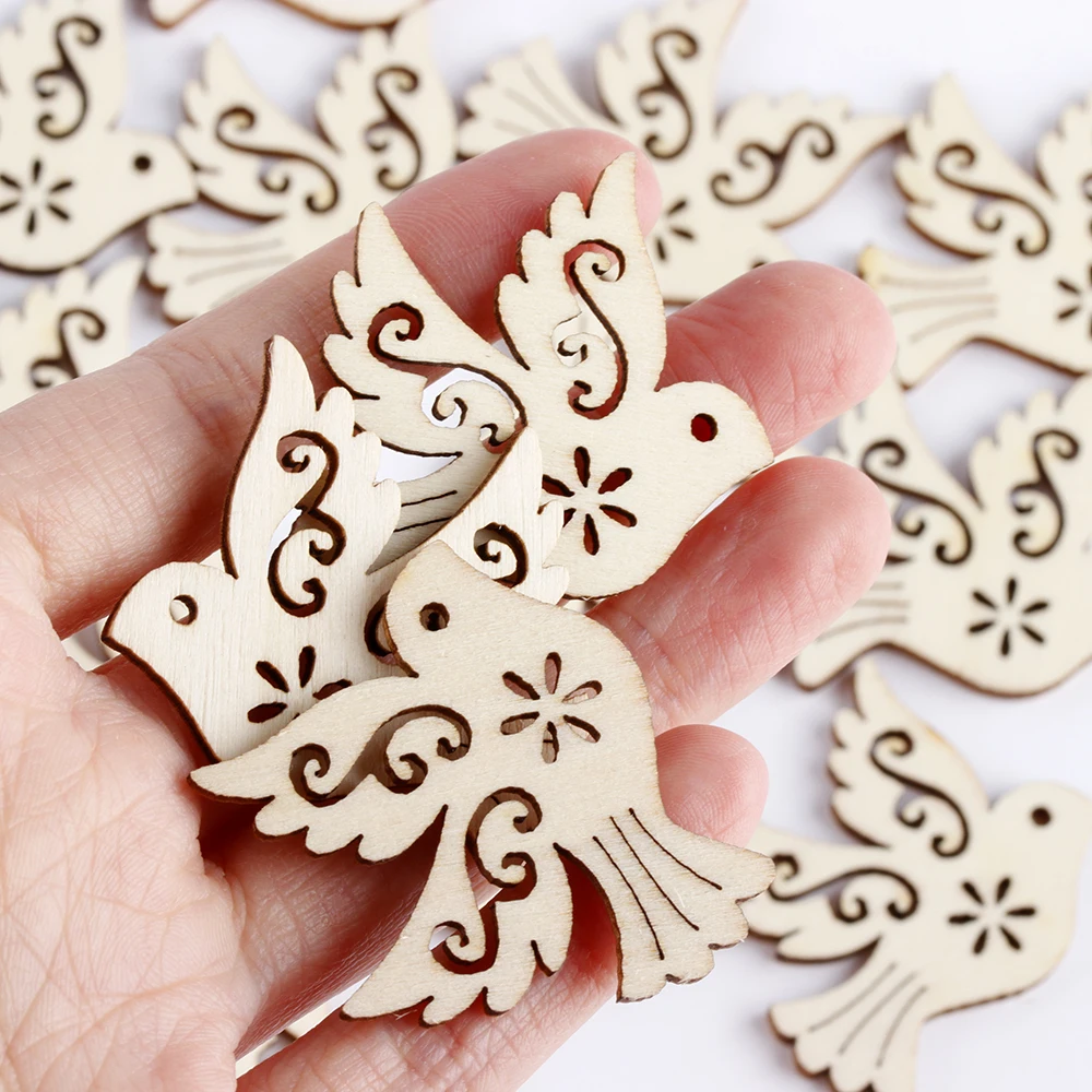 10/20Pcs Wooden Pieces Scrapbooking Unfinished Peace Pigeon Natural Wood Embellishment Handcrafts Card Making Bird Decora
10/20Pcs Wooden Pieces Scrapbooking Unfinished Peace Pigeon Natural Wood Embellishment Handcrafts Card Making Bird Decora