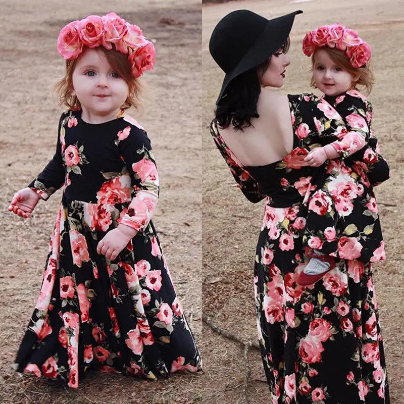 Emmababy New Style Family Matching Women Girl Mother Daughter Casual Long Sleeve Flowers Pattern Maxi Dress
Emmababy New Style Family Matching Women Girl Mother Daughter Casual Long Sleeve Flowers Pattern Maxi Dress