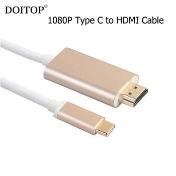 DOITOP USB Type-C to HDMI 4k 1080P 60HZ USB-C Type C USB 3.1 Male to HDMI cable for Macbook 12"/Chromebook/Lumia950 XL etc