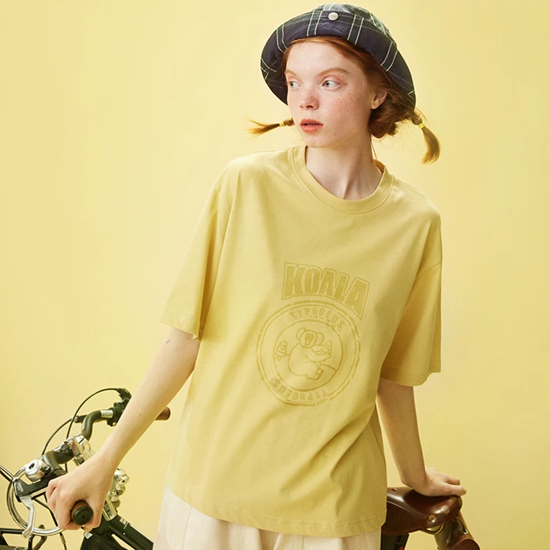 Summer New Women Fashion Design T-shirt O Neck Short Sleeve Cute Koala Printed Loose Tshirt Tees Tops For Teenage Preppy Style
Summer New Women Fashion Design T-shirt O Neck Short Sleeve Cute Koala Printed Loose Tshirt Tees Tops For Teenage Preppy Style