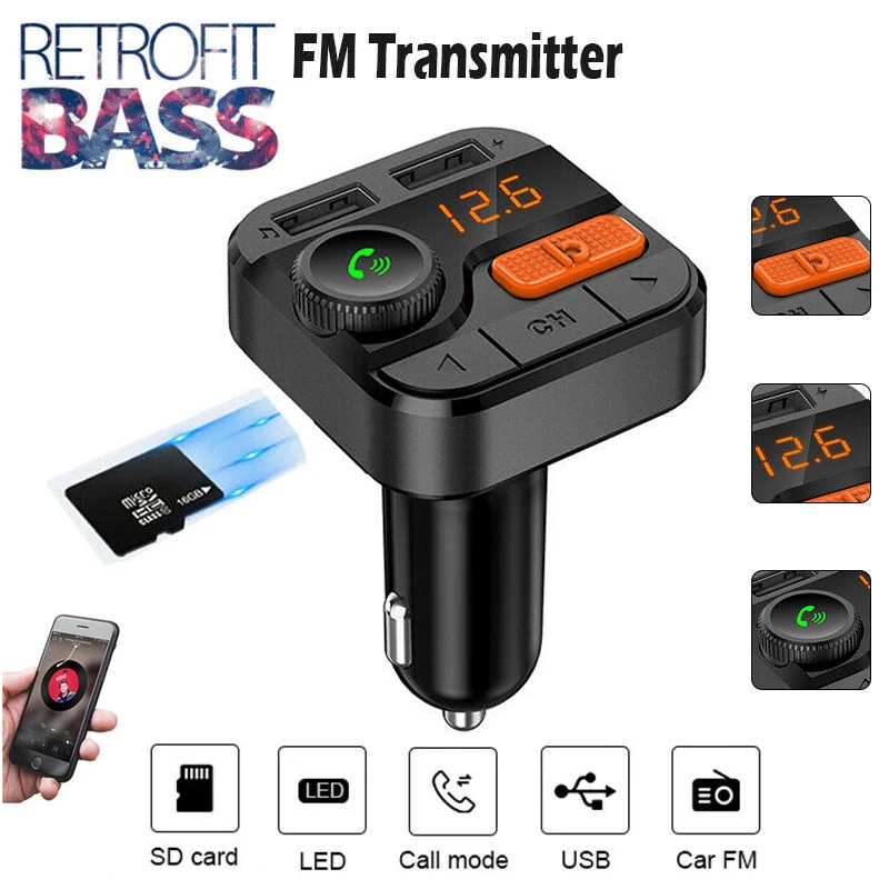 High Quality Universal Car Charger MP3 Player FM Transmitter Radio Adapter USB Charger Kit For Smart Cell Phone Car Accessories
High Quality Universal Car Charger MP3 Player FM Transmitter Radio Adapter USB Charger Kit For Smart Cell Phone Car Accessories