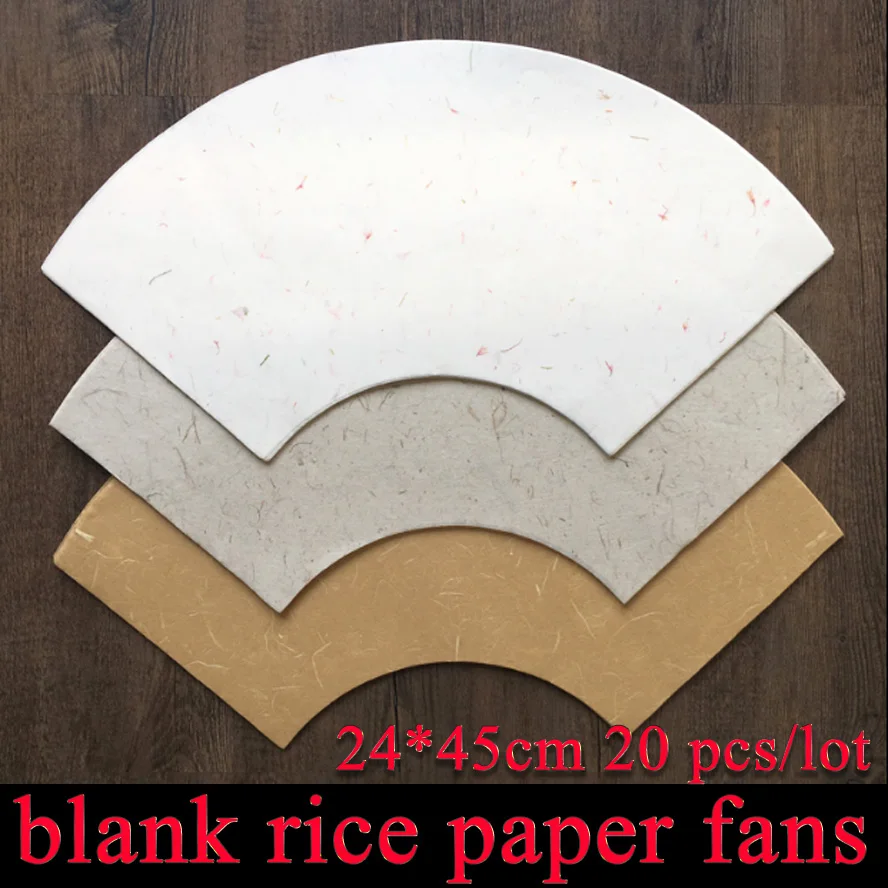 20 шт./лот китайская бумага Xuan для покраски ручной бумаги веера из тутовой |