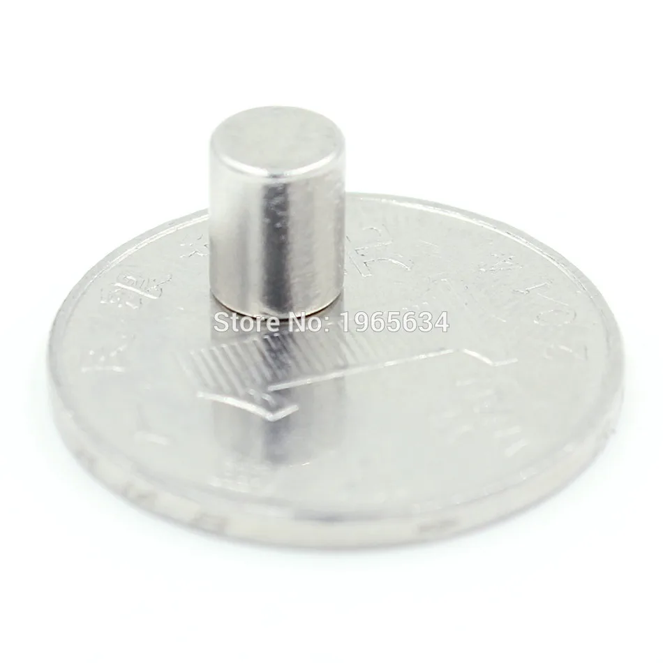 

100 шт. неодимовые N35 диаметр 6 мм X 8 мм сильные магниты маленький диск NdFeB редкоземельный для рукоделия модели холодильник прилипающий магнит 6x8мм