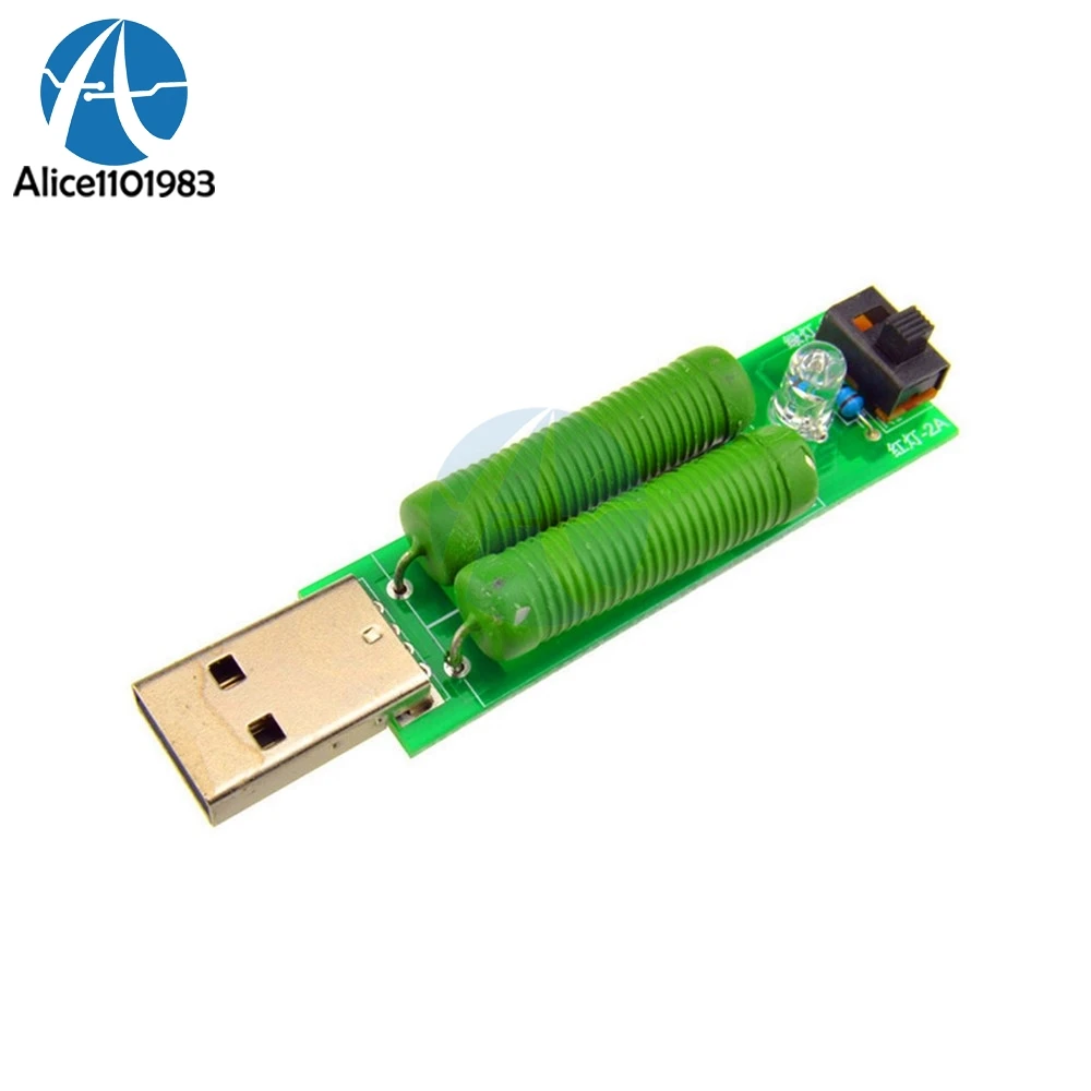 USB Load Resistance Power Resistors Mobile Power Aging Resistors Board Module 2A1A USB Port Digital Current Voltage Meter Tester
USB Load Resistance Power Resistors Mobile Power Aging Resistors Board Module 2A1A USB Port Digital Current Voltage Meter Tester
