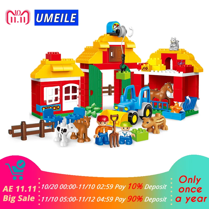 123Pcs Happy Farm Animal Educational Diy Set Building Blocks Zoo Set Kids Toys Brick Compatible With brick Gift
123Pcs Happy Farm Animal Educational Diy Set Building Blocks Zoo Set Kids Toys Brick Compatible With brick Gift