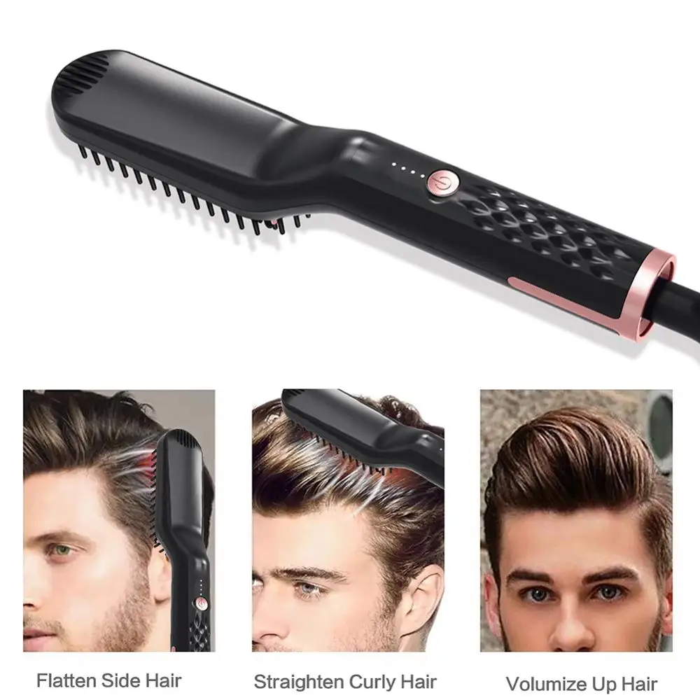 Multifunctional Electric Quick Hair Comb Brush Male Beard Straightener Curler Roll Straight Wet Dry Use Styling Tool For Men
Multifunctional Electric Quick Hair Comb Brush Male Beard Straightener Curler Roll Straight Wet Dry Use Styling Tool For Men