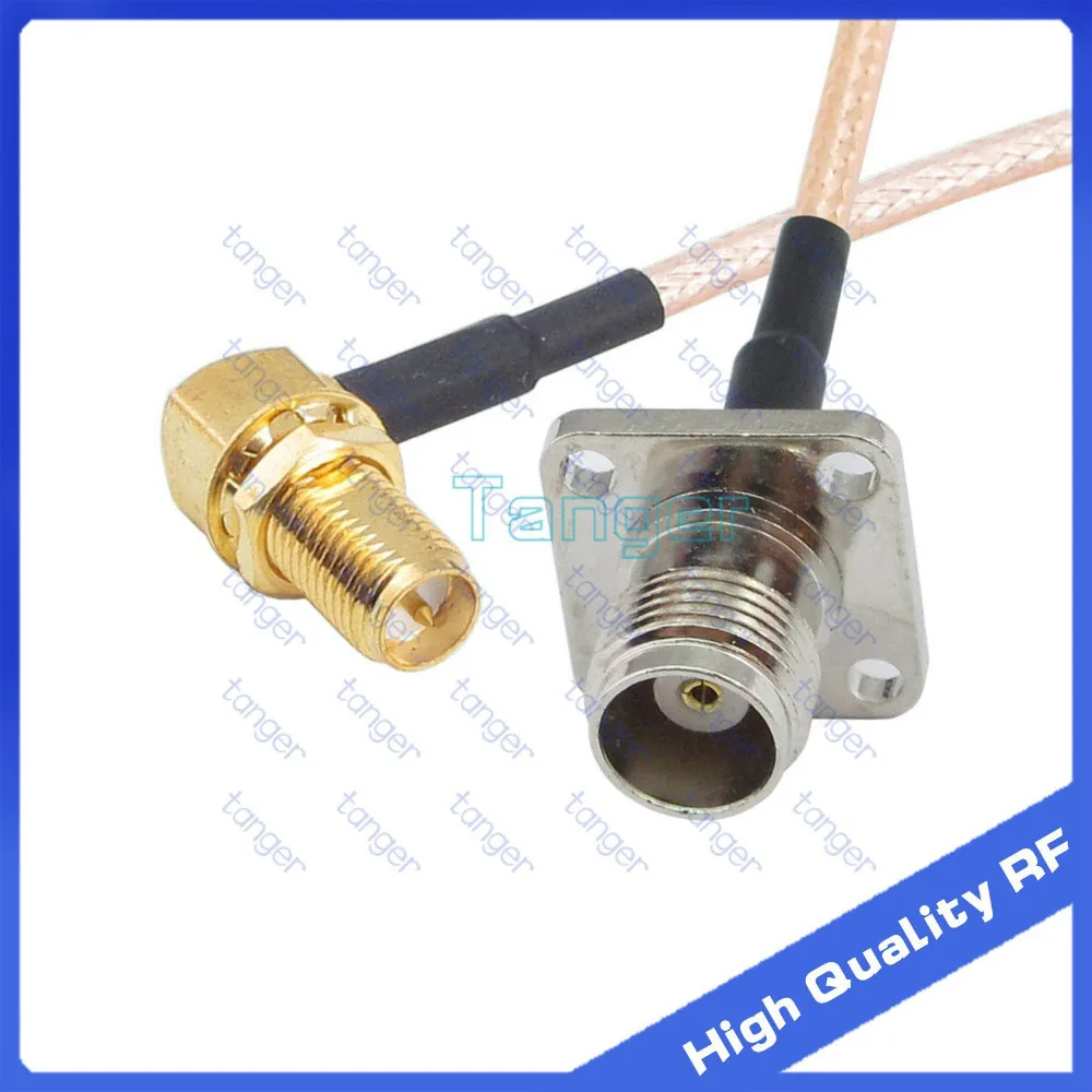 Hot TNC female jack 4four hole panel to RP-SMA female right angle RG316 RF Coaxial Pigtail Jumper RF Low Loss cable 8inch 20cm
Hot TNC female jack 4four hole panel to RP-SMA female right angle RG316 RF Coaxial Pigtail Jumper RF Low Loss cable 8inch 20cm