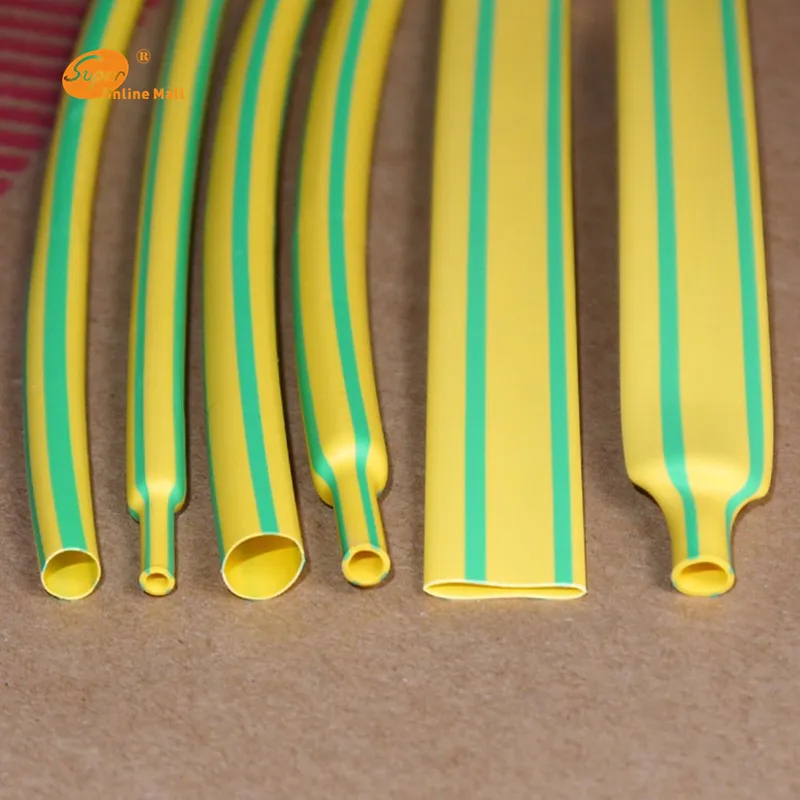 5M/Lot Yellow & Green 2MM - 16MM Assortment Ratio 2:1 Polyolefin Heat Shrink tube shrinkable tube shrink tubing cable sleeve
5M/Lot Yellow & Green 2MM - 16MM Assortment Ratio 2:1 Polyolefin Heat Shrink tube shrinkable tube shrink tubing cable sleeve