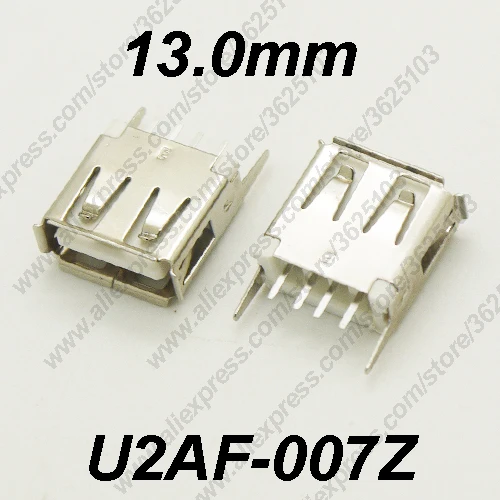 10PCS U2AF-007Z/U2AF-007ZP USB 2.0 Connector H=13MM Straight Feet Charging Socket USB 2.0 Female Jack Data Transmission
10PCS U2AF-007Z/U2AF-007ZP USB 2.0 Connector H=13MM Straight Feet Charging Socket USB 2.0 Female Jack Data Transmission