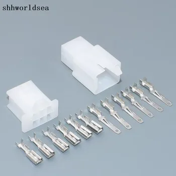 shhworldsea 100 set 2.8mm 6P 6Way pin Electrical Connector Kits Male Female socket plug for Motorcycle Motorbike Car socket
shhworldsea 100 set 2.8mm 6P 6Way pin Electrical Connector Kits Male Female socket plug for Motorcycle Motorbike Car socket