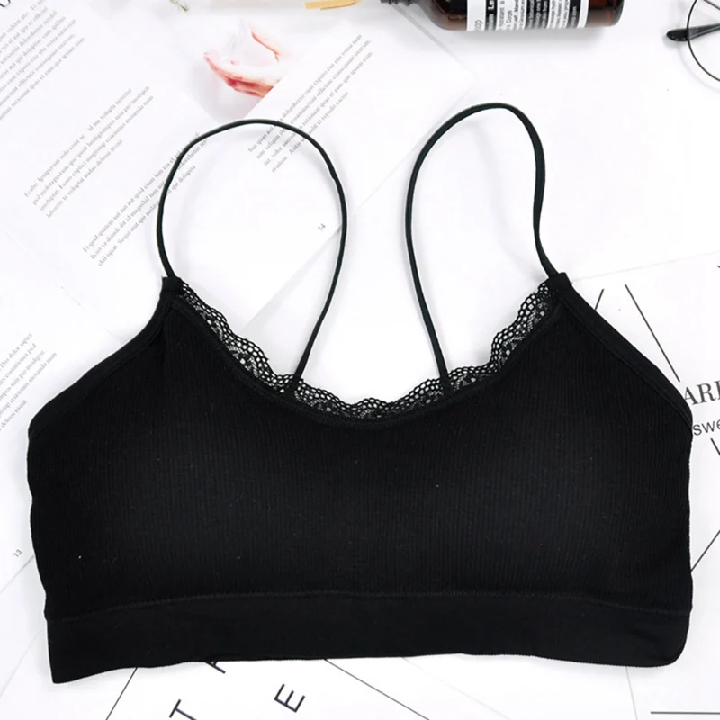 Sexy Seamless Elastic Lace Sports Active Bralette Girls Thread Ribbed Bra Wire Free Camis Crop Top
Sexy Seamless Elastic Lace Sports Active Bralette Girls Thread Ribbed Bra Wire Free Camis Crop Top
