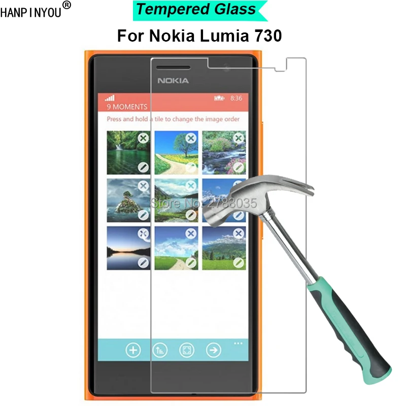New 0.26mm 2.5D Ultra Thin Clear Premium Tempered Glass Front Screen Protector Film For Nokia Lumia 730 735 4.7"
New 0.26mm 2.5D Ultra Thin Clear Premium Tempered Glass Front Screen Protector Film For Nokia Lumia 730 735 4.7"