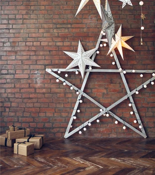 Brick Wall Background Five-pointed star Decorations Baby Child Portrait Photo Backdrops Art Fabric
Brick Wall Background Five-pointed star Decorations Baby Child Portrait Photo Backdrops Art Fabric