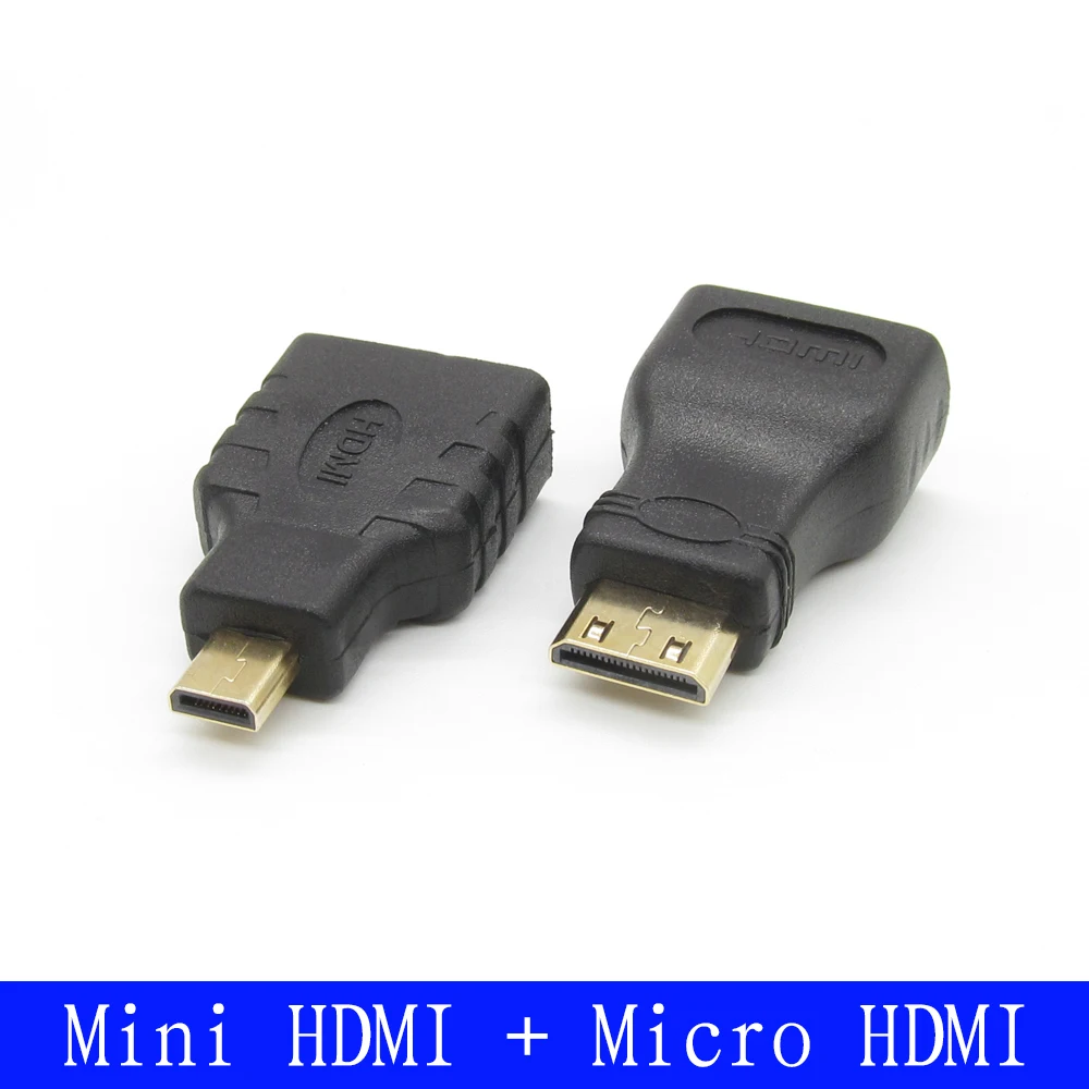 1pc Micro HDMI+1pc Mini HDMI to Standard HDMI extension Adapter Converter for HDTV Camera MP4 Tablet
1pc Micro HDMI+1pc Mini HDMI to Standard HDMI extension Adapter Converter for HDTV Camera MP4 Tablet
