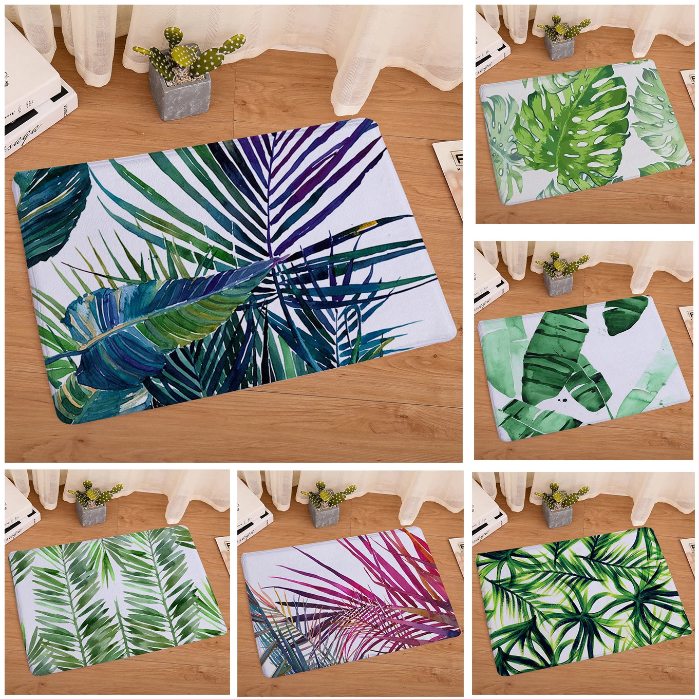 SJ 40*60cm 1pc Tropical Rainforest Leaves Non Slip Bath Mat For Bathroom Carpet Rug Absorbent tapis de bain
SJ 40*60cm 1pc Tropical Rainforest Leaves Non Slip Bath Mat For Bathroom Carpet Rug Absorbent tapis de bain