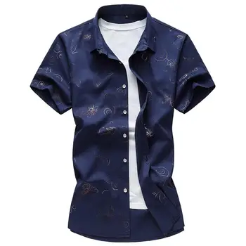 Flower Hawaiian Shirt Short sleeve Mens Shirts Dress Short sleeve Lapel Collar Blouse Men Blue White
Flower Hawaiian Shirt Short sleeve Mens Shirts Dress Short sleeve Lapel Collar Blouse Men Blue White